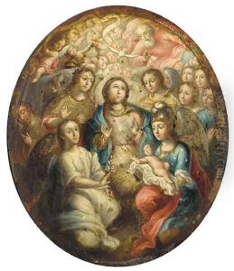 The Virgin and Angels adoring the Infant Christ by Joseph the Younger Heintz