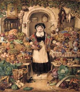 The vegetable stall by Thomas Heaphy