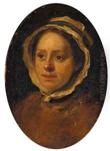Portrait of a woman, head-and-shoulders, a study