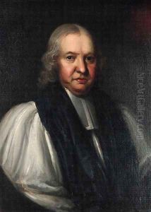 Portrait of the Bishop of Ripon, half-length, in clerical dress, feigned oval