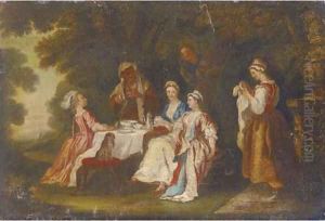 Reading the tea leaves by William Hogarth