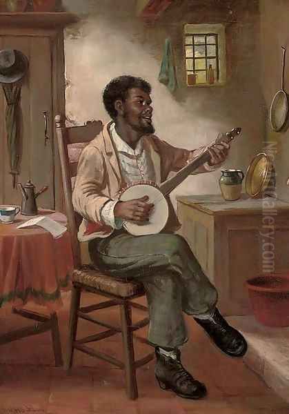 The banjo player - view 1