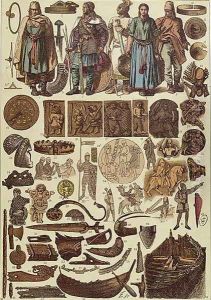Scandinavian Costumes and Objects up until 1200 by Friedrich Hottenroth