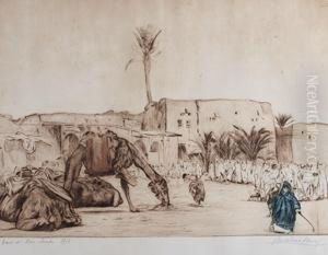 Oasi Di Bou-sada, Algeria by Anselmo Bucci