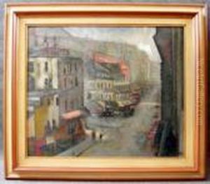 Parigi. Ruede Abbesses by Anselmo Bucci