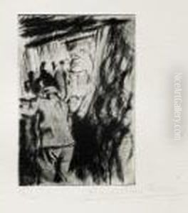 "en Tranchee Ouverte" 1919 by Anselmo Bucci