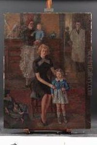 La Famiglia Del Medico - 1940 by Anselmo Bucci