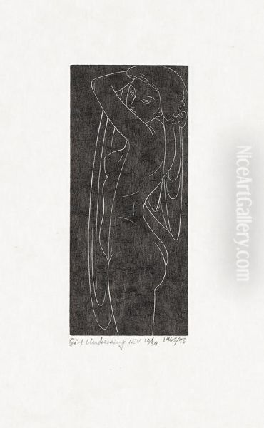 Girl Undressing I,ii,iv,v (buckland-wright L.147-8,150-1) - view 1