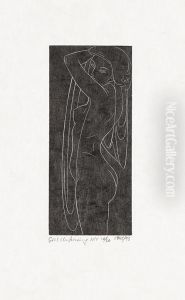 Girl Undressing I,ii,iv,v (buckland-wright L.147-8,150-1) by John Buckland-Wright