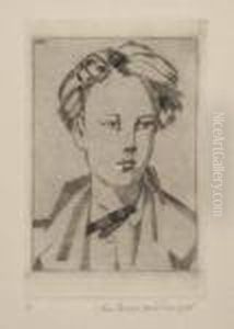 Portrait Of Arthur Rimbaud by John Buckland-Wright