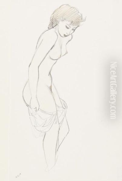 Standing Girl Dressing - view 1
