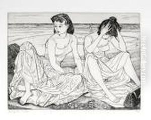 Two Girls by John Buckland-Wright