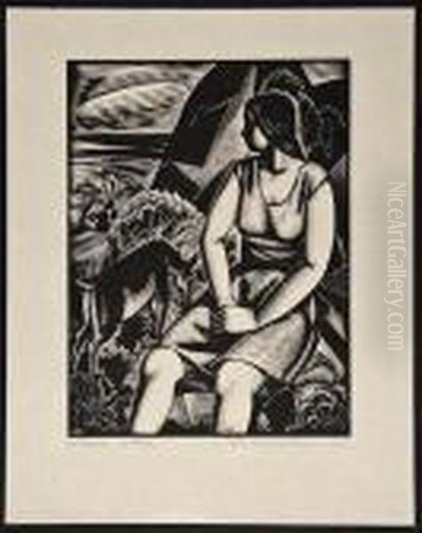 Le Chevriere (the Goat Girl) - view 1