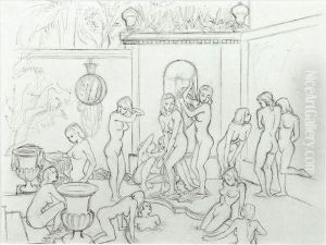 Ladies Bathing by John Buckland-Wright