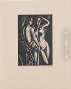 Two Women No.2 by John Buckland-Wright