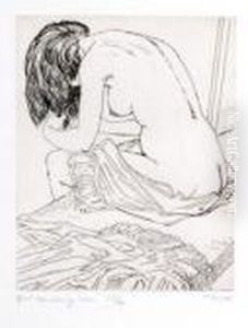 The Nightdress, The Petticoat, Girl Combing Hair