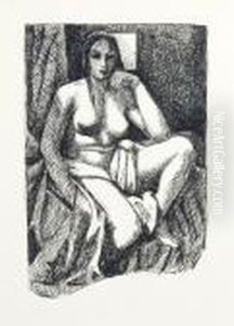 Model Sitting by John Buckland-Wright