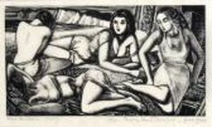 Four Bathers (cbw. L.126) by John Buckland-Wright