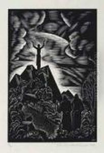 Frontispiece Tusschen Vuur En Maan by John Buckland-Wright