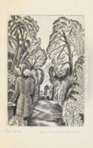 Couple On A Garden Path For Jungen Werters - view 1