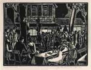 Cafe Dansant No.1 (#) Cafe Dansant No.2 (#) Shelter 1 (#) Shelter 2 by John Buckland-Wright