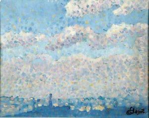 Sky over the city by Louis Hayet