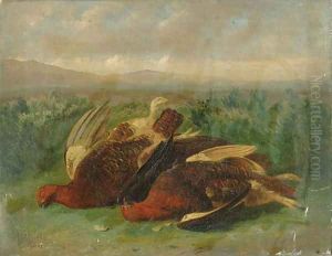 A Brace of Grouse on a Moor A Brace of Grouse on a Moor
