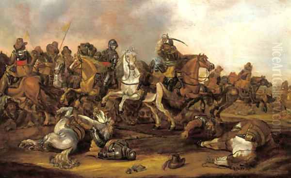 A cavalry skirmish - view 1