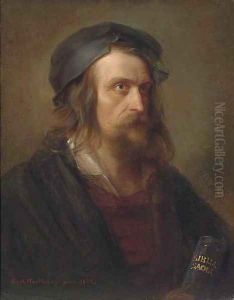 Portrait of a bearded gentleman by Karl Hartman
