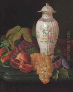 A famille rose vase with grapes by Antione Henault