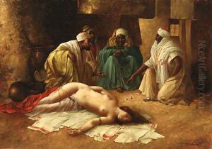 A game of dice by August Hoffmann
