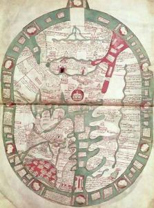 Map of the World with Jerusalem as the Centre