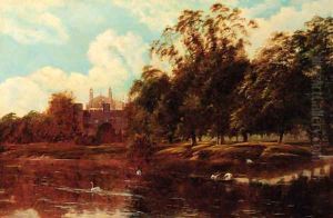 Eton College from the Thames by Theodore Hines