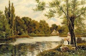 Near Maple Durham on Thames; and On the Thames below Windsor by Theodore Hines