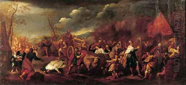 The triumph of King David - view 1