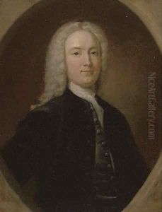 Portrait of William, Earl of Mansfield (1705-1793), Chief Justice of the King's bench, small half-length, in a black coat, feigned oval