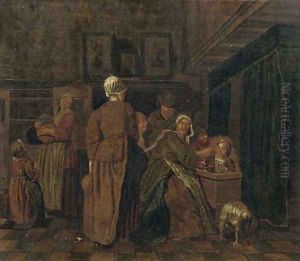A family in an interior A family in an interior
