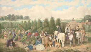 The hop pickers by John Frederick Herring