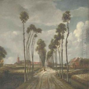 The Avenue at Middlemarnis by Meindert Hobbema