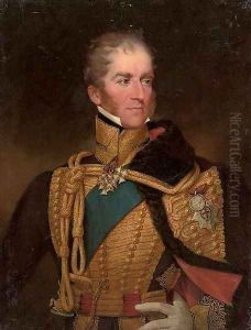 Portrait of a Colonel in Chief of the British Hussar's Regiment