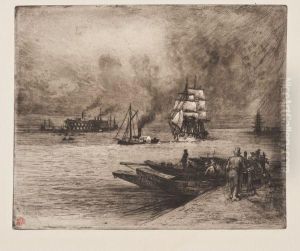 Environs De Gravesend by Felix-Hilaire Buhot