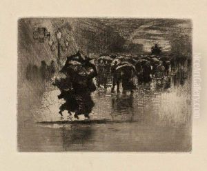 Le Petit Enterrement by Felix-Hilaire Buhot