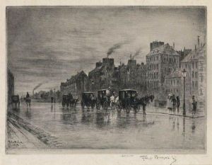 Une Matinee D'hiver Au Quai De L'hotel Dieu