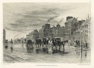 Matinee D'hiver Sur Les Quais De L'hotel Dieu.