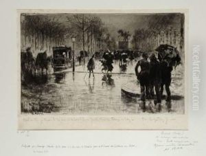 Le Retour Des Artistes by Felix-Hilaire Buhot
