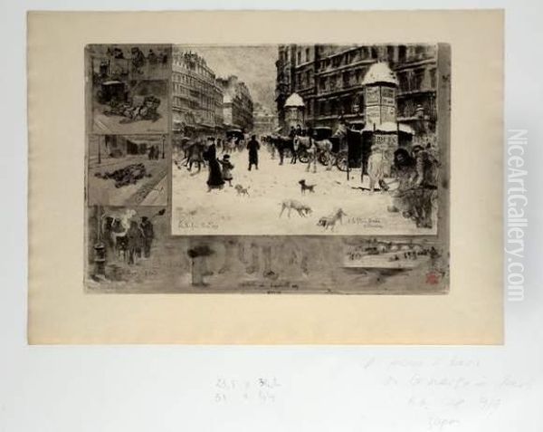 L'hiver A Paris Ou La Neige A Paris - view 1