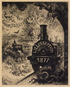 Illustration Nouvelle, Frontispice by Felix-Hilaire Buhot