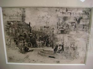 La Place Pigalle by Felix-Hilaire Buhot