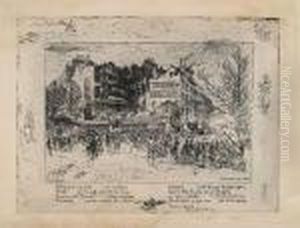 La Place Des Martyrs Et La Taverne Du Bagne by Felix-Hilaire Buhot