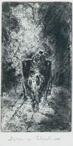 Spleen Et Ideal, Ou Le Fiacre Aux Amours. by Felix-Hilaire Buhot